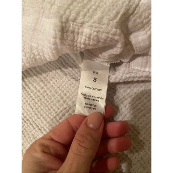 Seafolly Australia Essential Cover Up - White - Picture 7 of 7